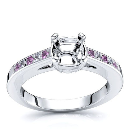 Diamond and Pink Sapphire