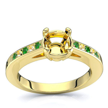 Yellow Diamond and Emerald
