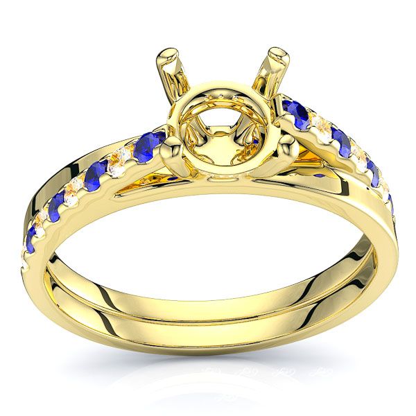 Yellow Diamond and Blue Sapphire