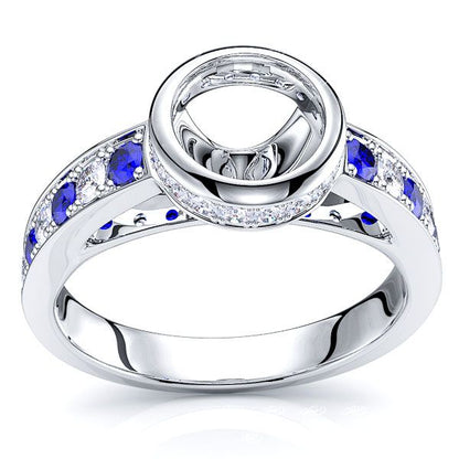 White Diamond and Blue Sapphire
