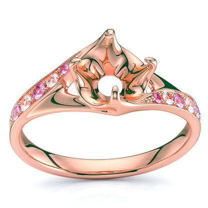 Rose Diamond and Pink Sapphire