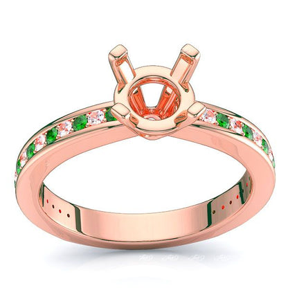 Rose Diamond and Emerald