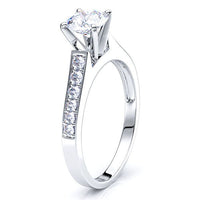 North Dakota Pave Set Engagement Ring