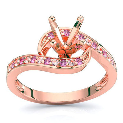 Rose Diamond and Pink Sapphire