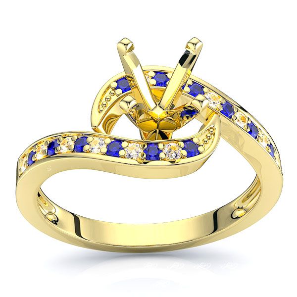Yellow Diamond and Blue Sapphire