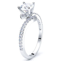 Oklahoma Pave Set Engagement Ring