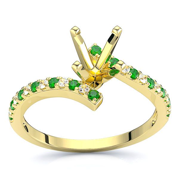 Yellow Diamond and Emerald