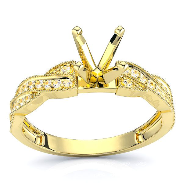 Winnipeg Pave Set Engagement Ring