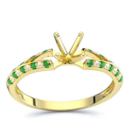 Yellow Diamond and Emerald