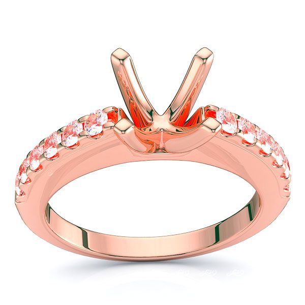 Massachusetts Pave Set Engagement Ring