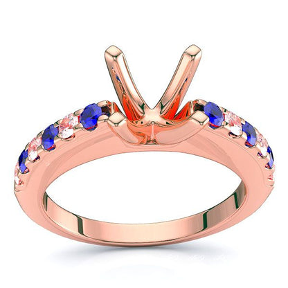 Rose Diamond and Blue Sapphire