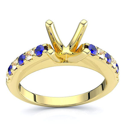 Yellow Diamond and Blue Sapphire