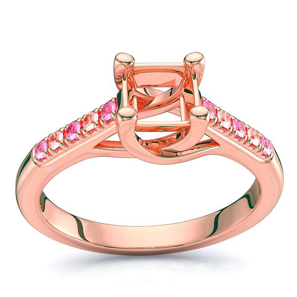 Rose Diamond and Pink Sapphire