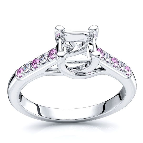 White Diamond and Pink Sapphire