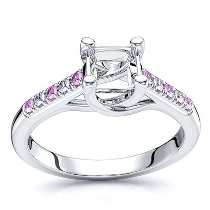White Diamond and Pink Sapphire