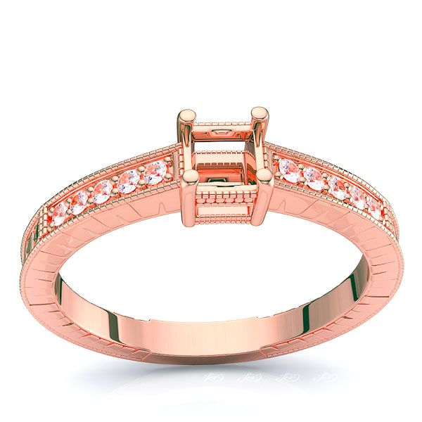 West Virgina Pave Set Engagement Ring