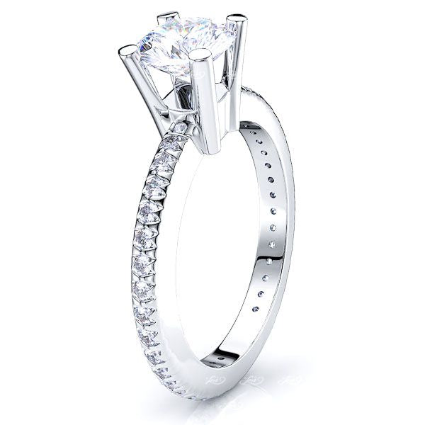 Vancouver Pave Set Engagement Ring