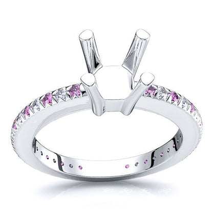 White Diamond and Pink Sapphire