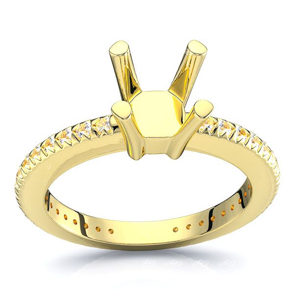 Vancouver Pave Set Engagement Ring