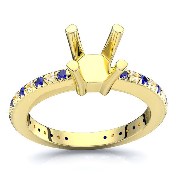 Yellow Diamond and Blue Sapphire