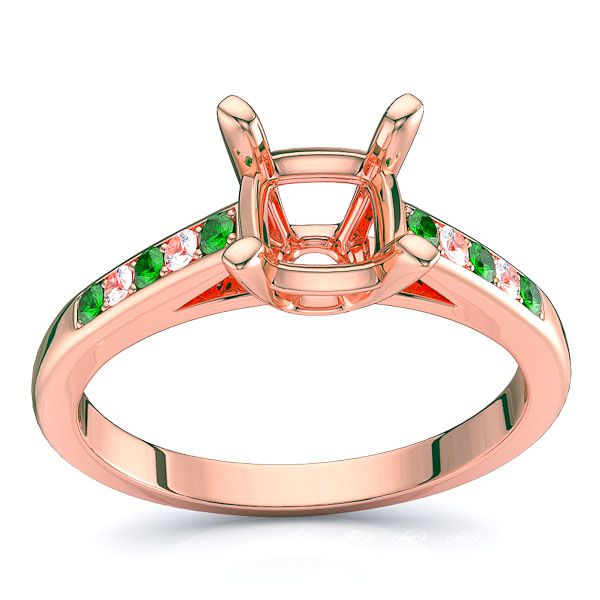 Rose Diamond and Emerald
