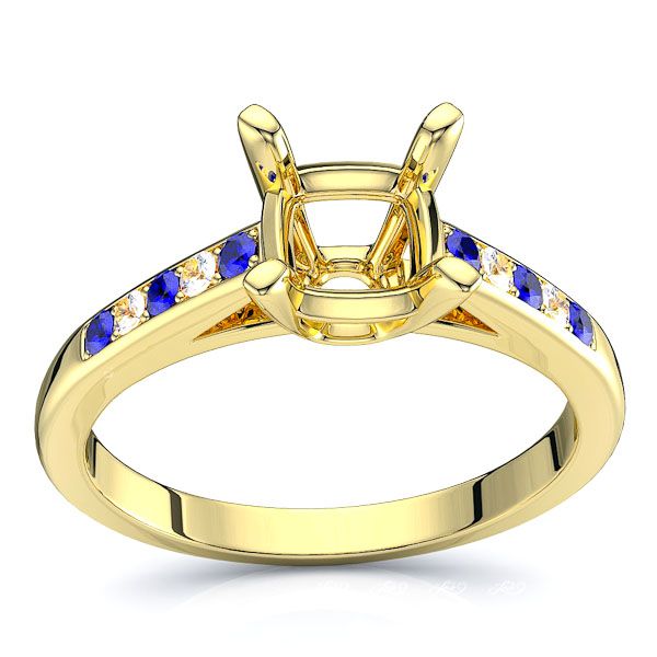 Yellow Diamond and Blue Sapphire
