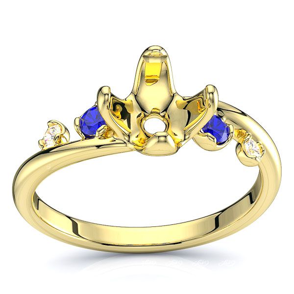 Yellow Diamond and Blue Sapphire