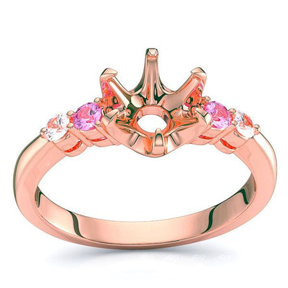 Rose Diamond and Pink Sapphire