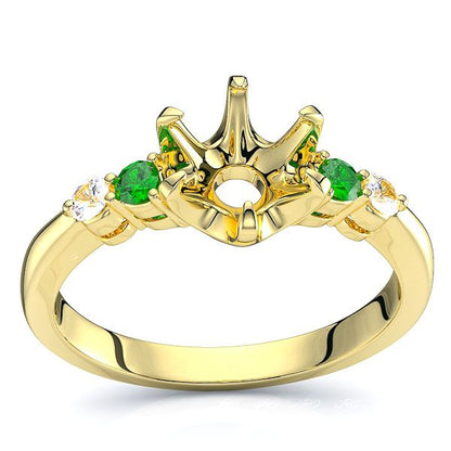 Yellow Diamond and Emerald