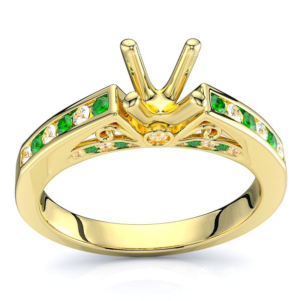 Yellow Diamond and Emerald