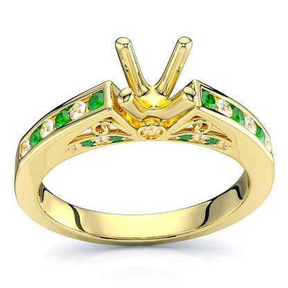 Yellow Diamond and Emerald