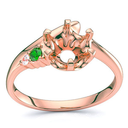 Rose Diamond and Emerald