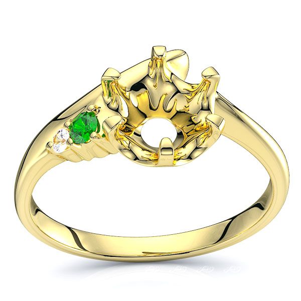 Yellow Diamond and Emerald