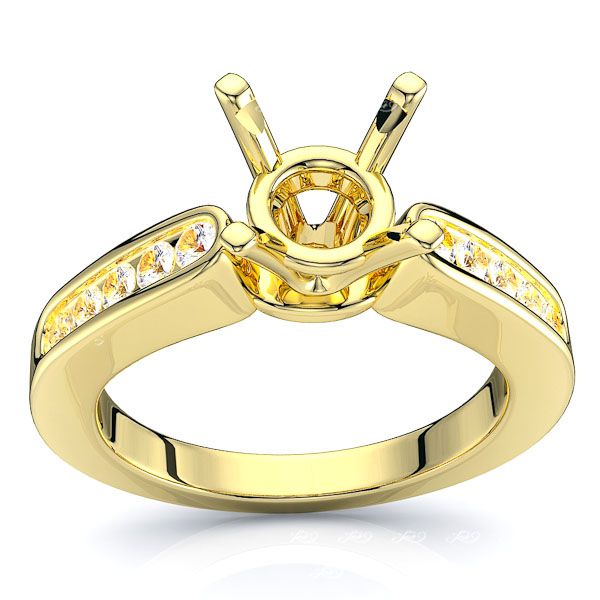 Irving Sidestone Engagement Ring