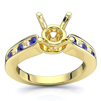 Yellow Diamond and Blue Sapphire