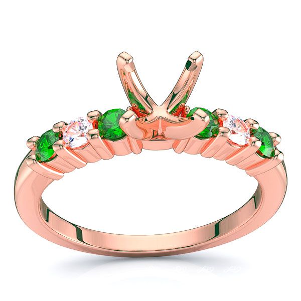 Rose Diamond and Emerald