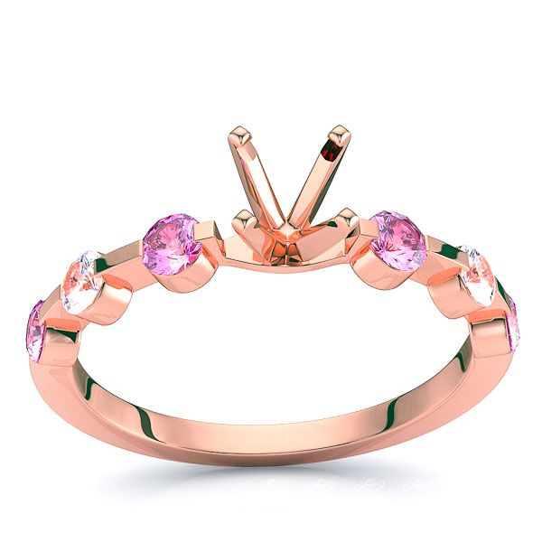 Rose Diamond and Pink Sapphire