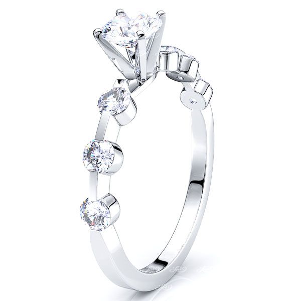Newark Sidestone Engagement Ring