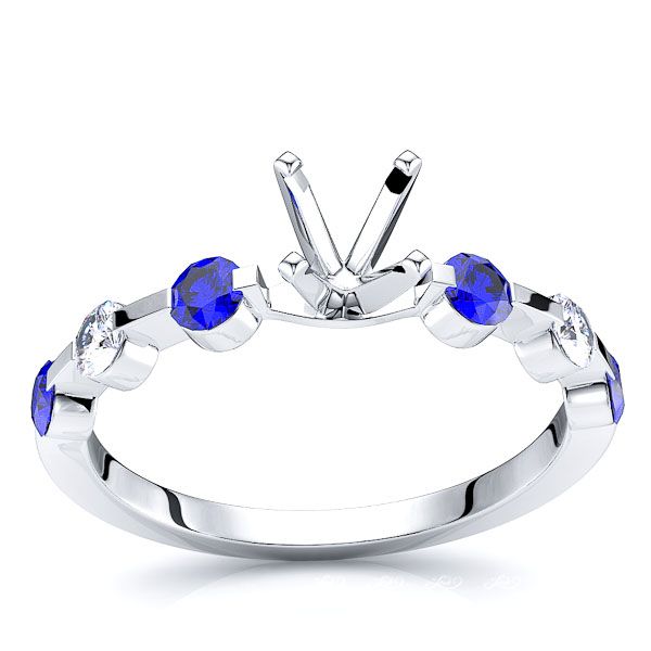 White Diamond and Blue Sapphire