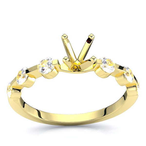 Newark Sidestone Engagement Ring