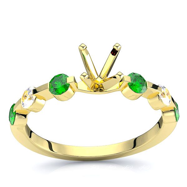 Yellow Diamond and Emerald