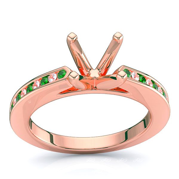 Rose Diamond and Emerald