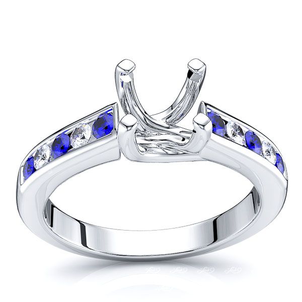 White Diamond and Blue Sapphire