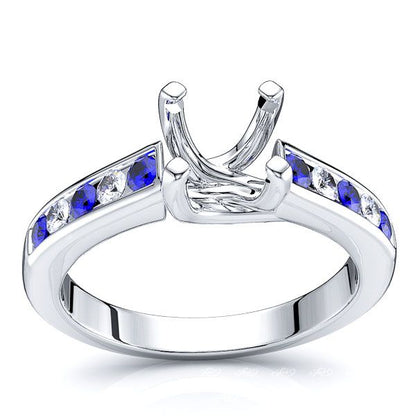 White Diamond and Blue Sapphire
