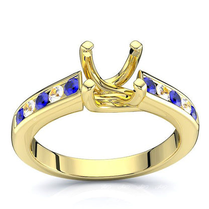 Yellow Diamond and Blue Sapphire
