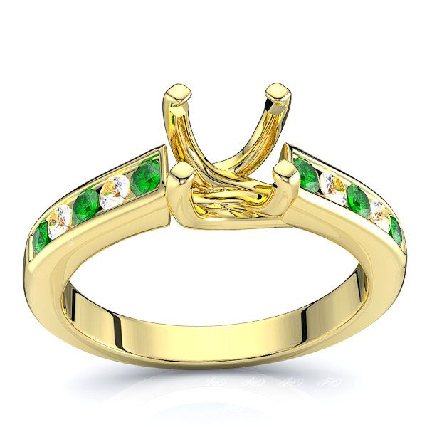 Yellow Diamond and Emerald