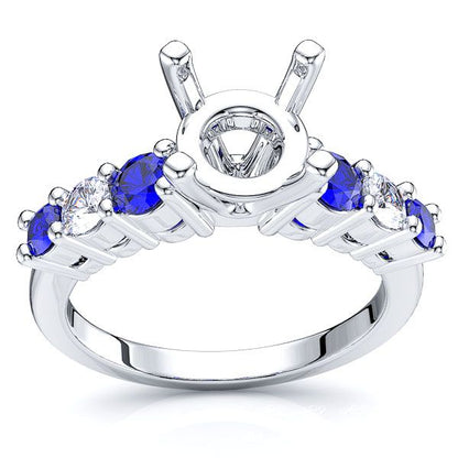 White Diamond and Blue Sapphire
