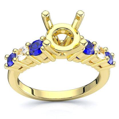 Yellow Diamond and Blue Sapphire