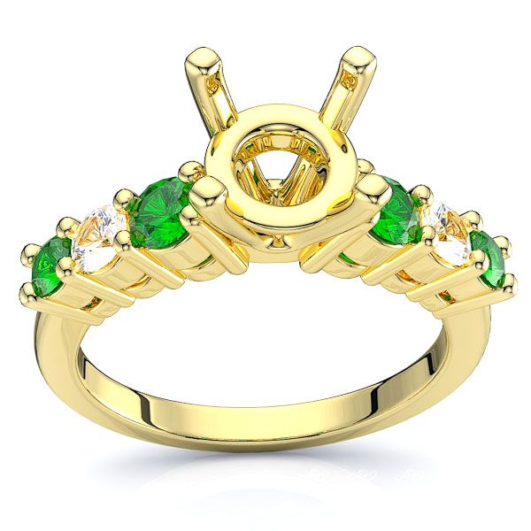 Yellow Diamond and Emerald