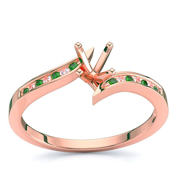 Rose Diamond and Emerald